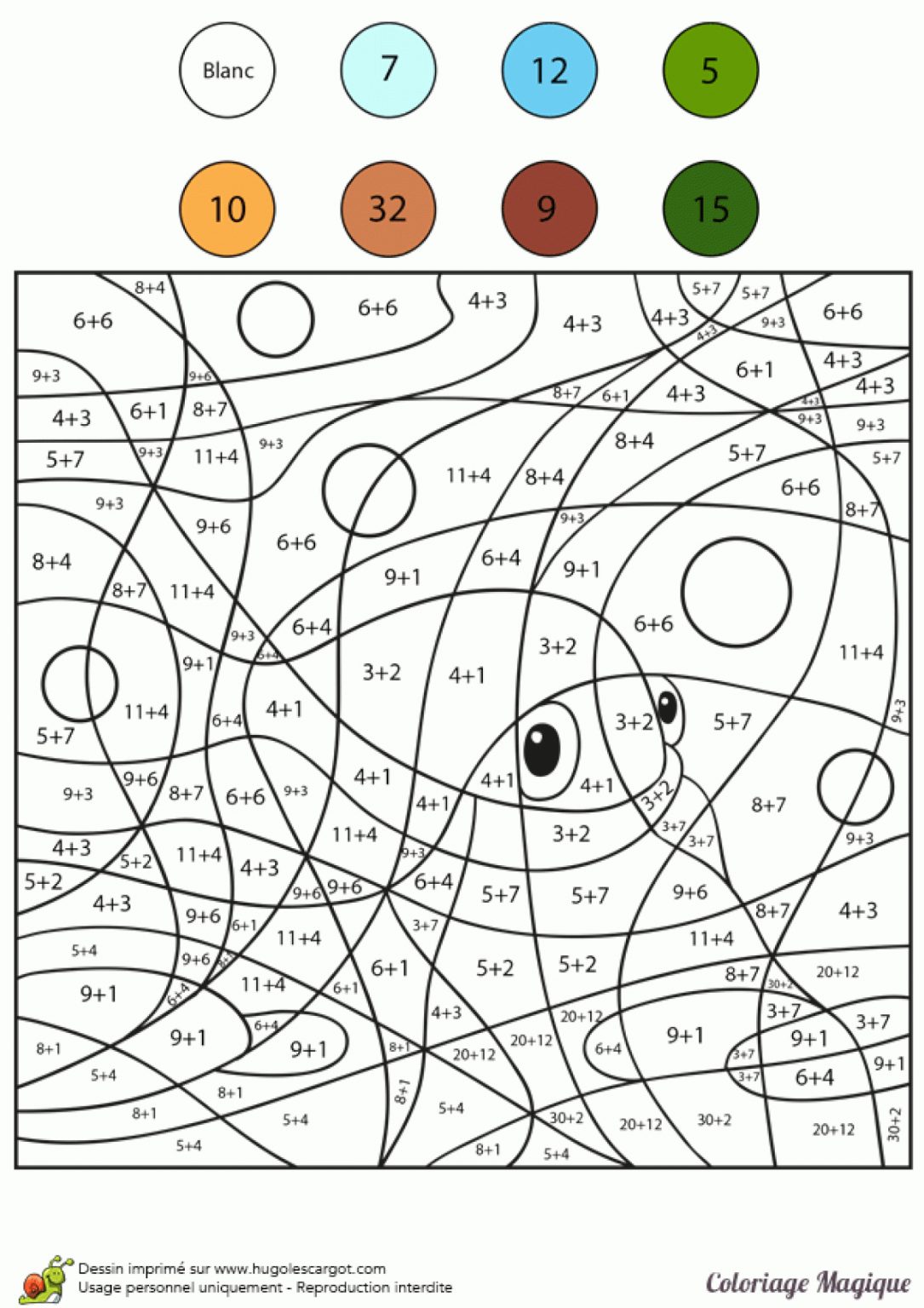 Coloriage Magique Cp Calcul  PrimaNYC.com