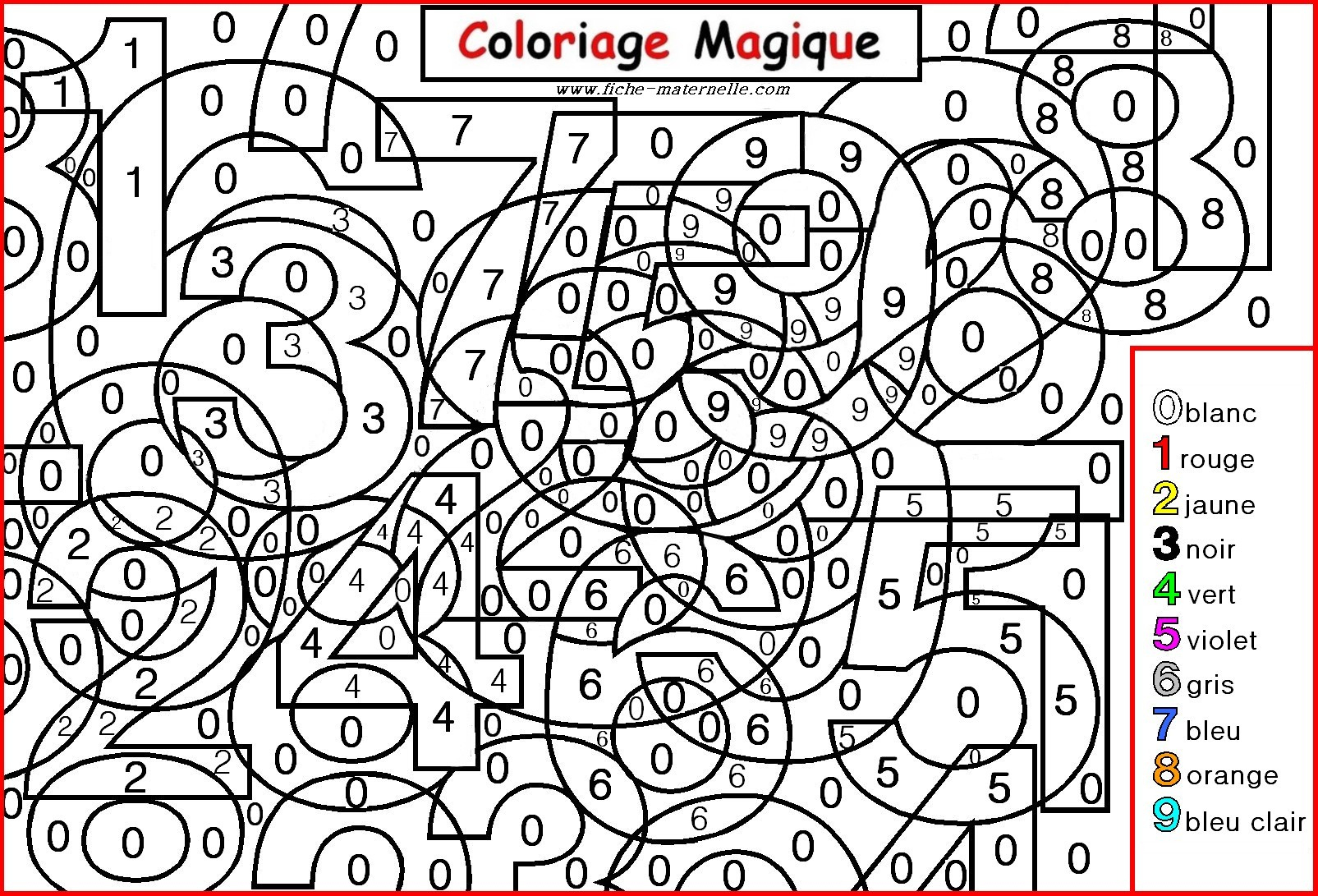 Coloriage Magique Cascade | A Co Destiné Coloriage Magique pour Coloriage Magique Gs Cp 