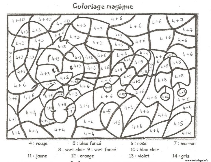 Coloriage Magique Ce2 Addition 22 Dessin encequiconcerne Coloriage Magique Ce2 Soustraction