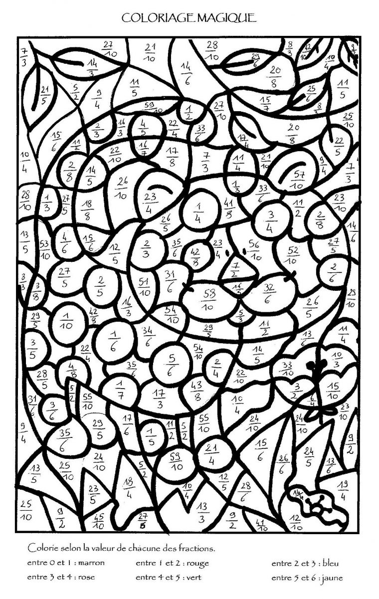 Coloriage Magique Multiplication À Colorier – Dessin À pour Coloriage De Calcul