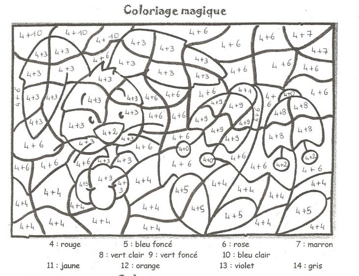 Coloriage Magique Pour Apprendre Les Additions – Table De 4 intérieur Coloriage Codé Noel