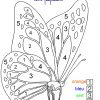 Coloriage Magique Pour Les Plus Petits : Un Papillon à Coloriage Moyenne Section À Imprimer