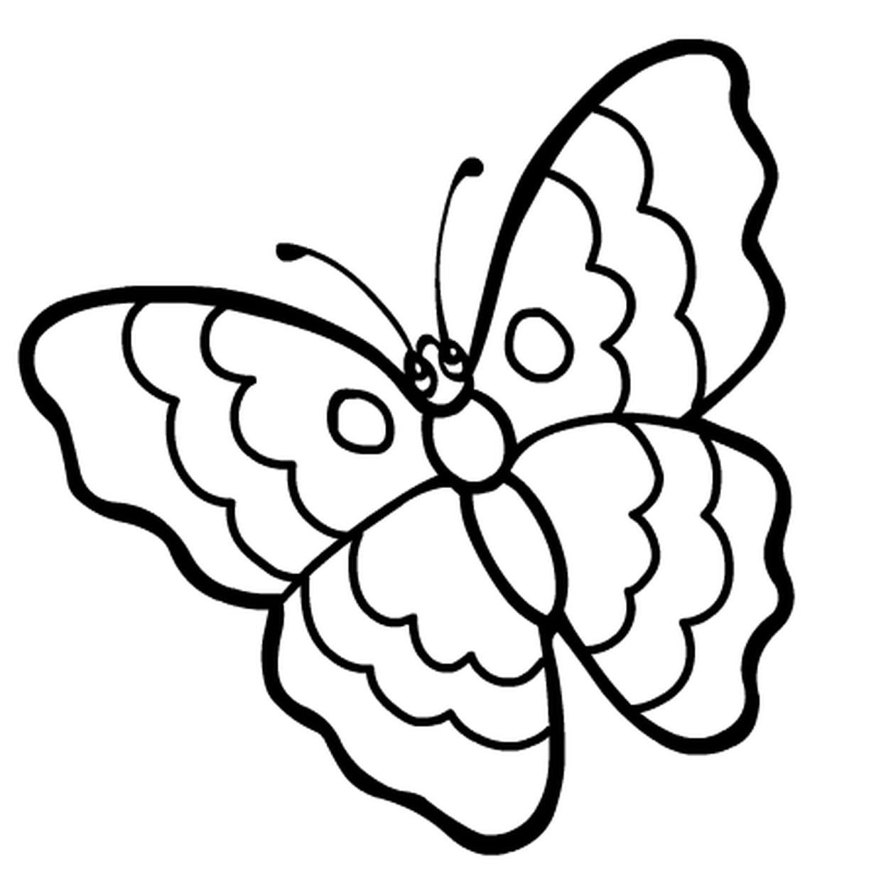 Coloriage Papillon Rigolo En Ligne Gratuit À Imprimer avec Jeux Papillon Gratuits Ligne