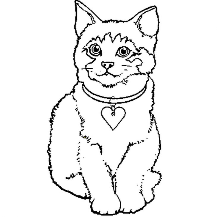 Coloriage Petit Chaton En Ligne Gratuit À Imprimer destiné Coloriage De Chat En Ligne