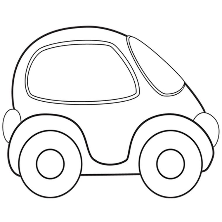 Coloriage Petite Voiture En Ligne Gratuit À Imprimer intérieur Voiture Facile À Dessiner