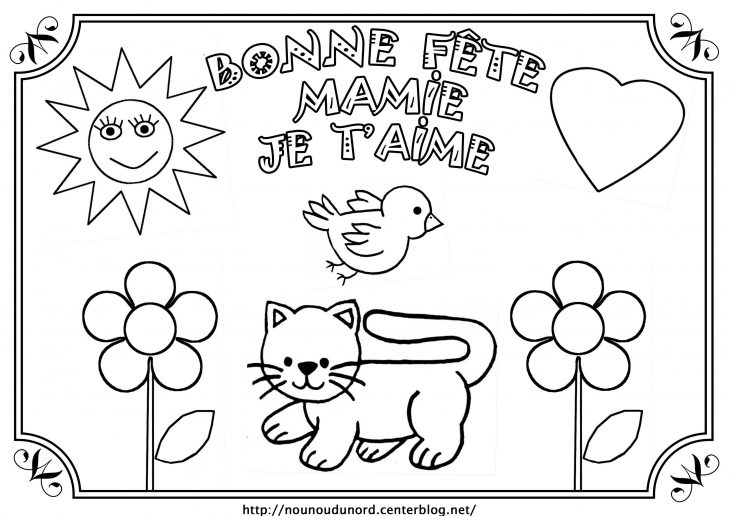 Coloriage Pour La Fete Des Grand Mere A Imprimer Printable avec Coloriage Fete Des Peres A Imprimer Gratuit