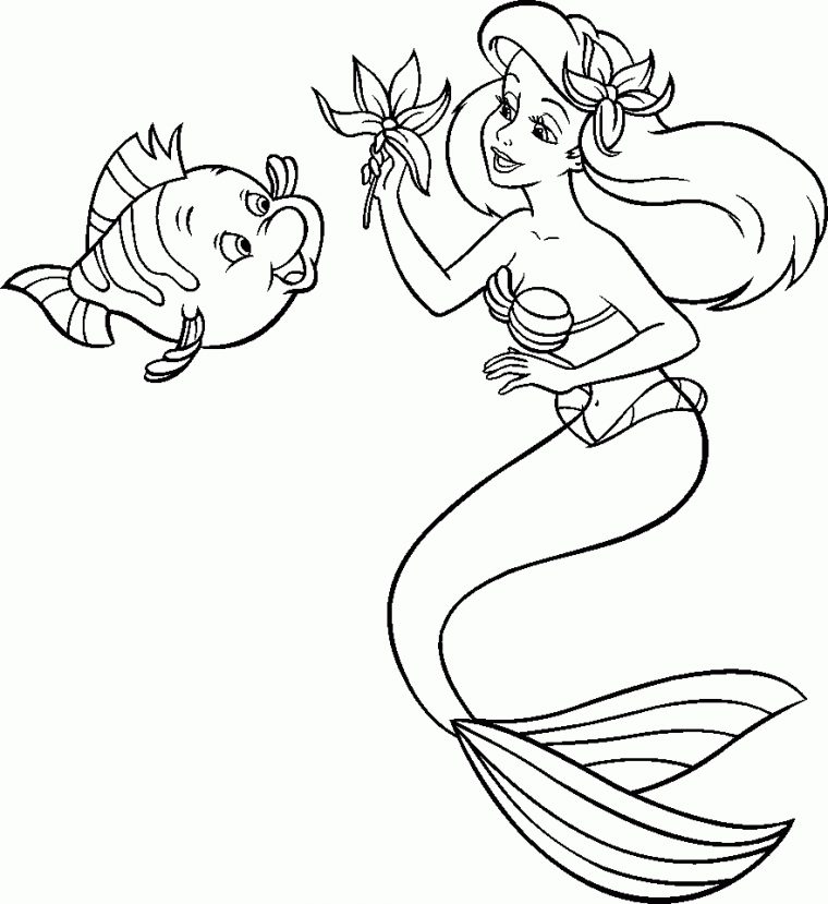 Coloriage Princesse Disney Ariel – Les Beaux Dessins De dedans Coloriage Princesse Sirene