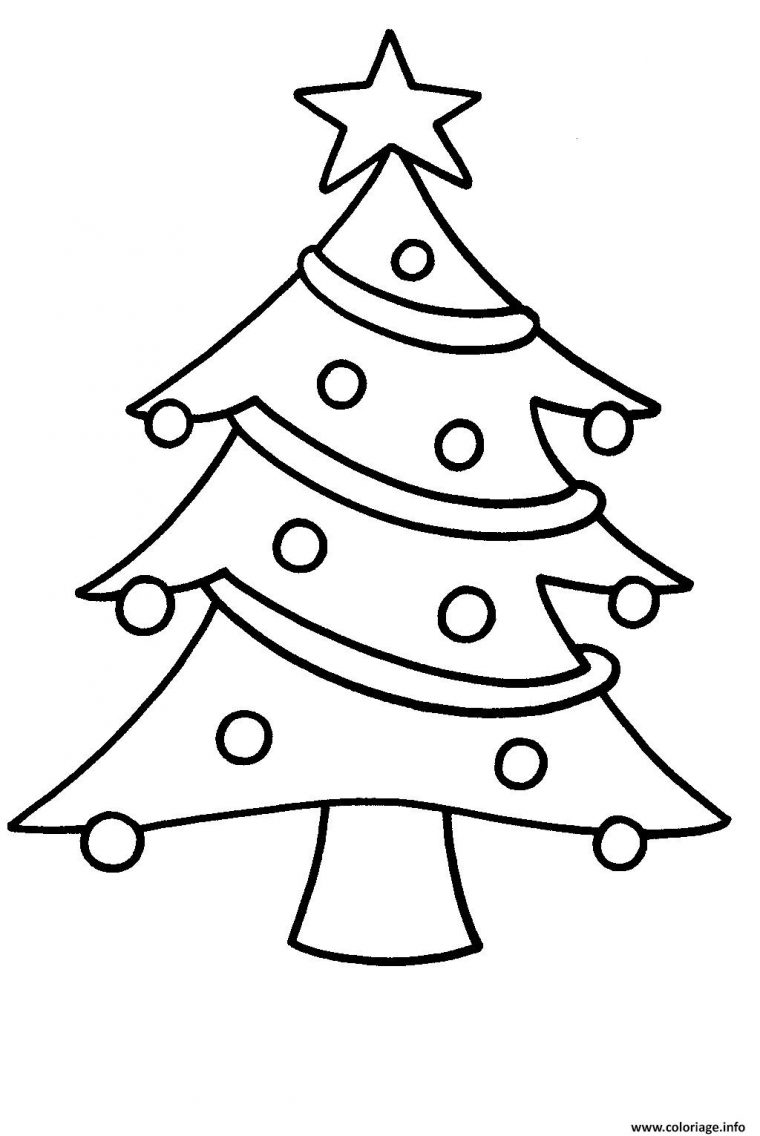 Coloriage Sapin De Noel Facile Pour Enfants Dessin encequiconcerne Dessin Facile Pour Enfant