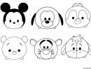 Coloriage Tsum Tsum Disney Facile Enfant Simple À Imprimer tout Dessin Facile Pour Enfant
