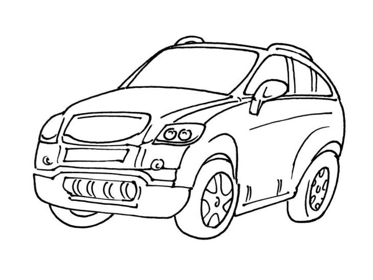 Coloriage Voiture 6 – Coloriage Voitures – Coloriages Transports encequiconcerne Coloriage Vehicule