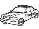 Coloriage Voiture De Police En Ligne Gratuit À Imprimer concernant Voiture Facile À Dessiner