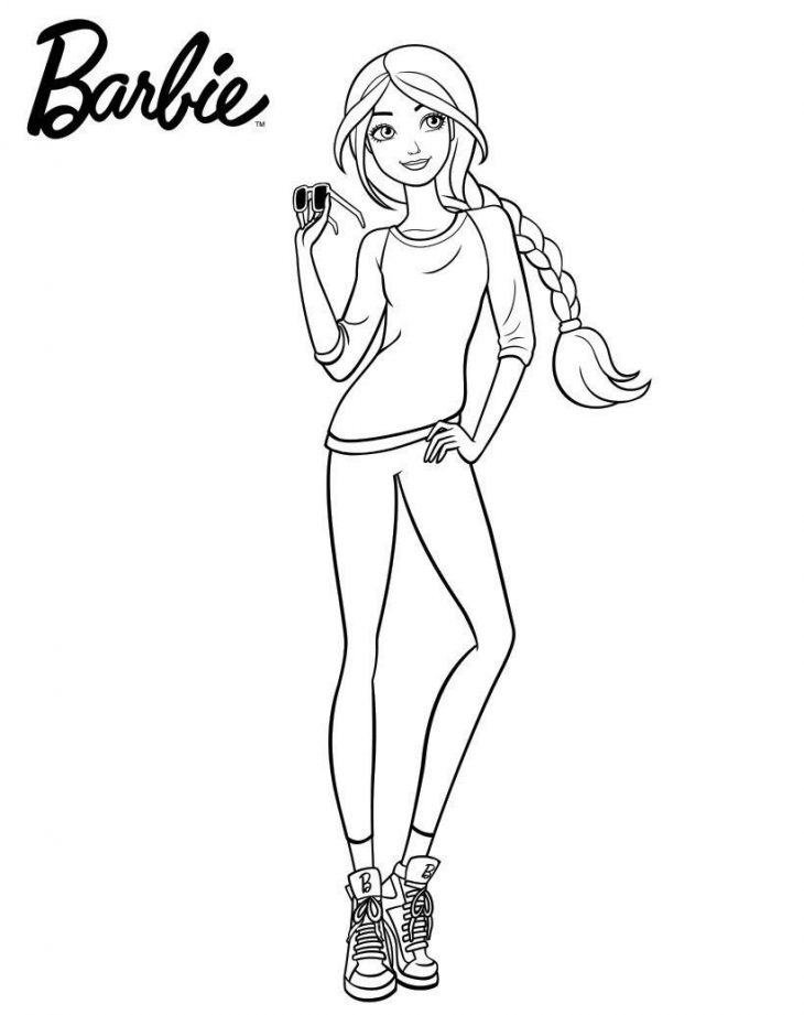 Coloriages De Barbie, À Imprimer Et Télécharger :) concernant Coloriage De Mode À Imprimer