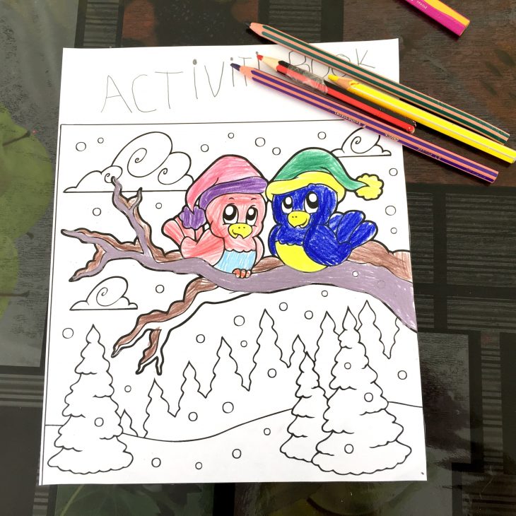 Coloriages De Noël À Imprimer Gratuitement – Un Jour Un Jeu destiné Jeux De Oiseau Gratuit