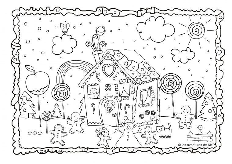 Coloriages De Noël | Les Aventures De Kkp avec Dessin A Colorier De Noel Gratuit A Imprimer