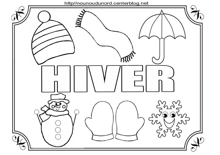 Coloriages Hiver – Assistante Maternelle Argenteuil – Orgemont concernant Coloriage Hiver Maternelle