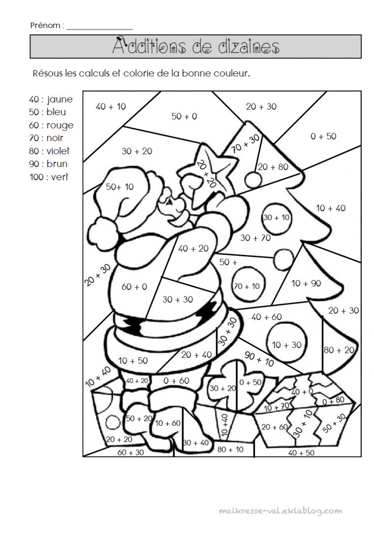 Coloriages Magiques – Dans La Classe De Maikresse Val pour Coloriage De Calcul