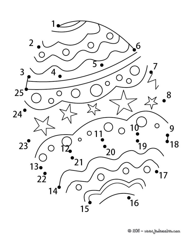 Coloriages Oeufs De Pâques Points À Relier – Fr.hellokids serapportantà Jeu Relier Les Points En Ligne