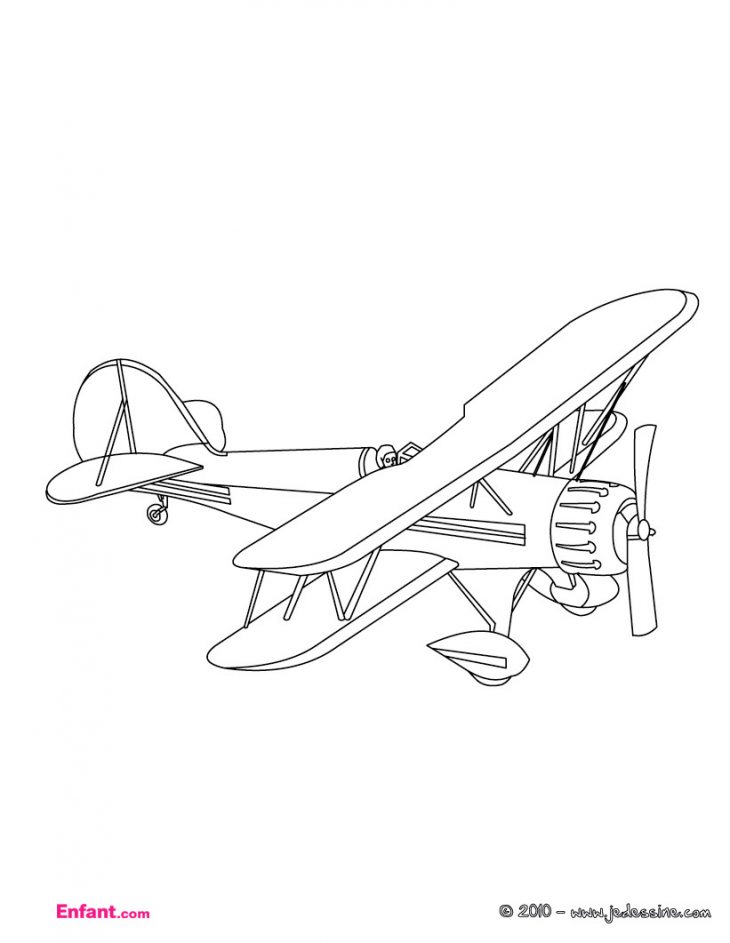 Coloriages Pour Garçon: L'avion serapportantà Coloriage À Imprimer Garçon