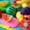 Combinaison Gratuite Jouets Fruits Légumes Nourriture Miniature Cuisine  Ensembles De Coupe Réutilisable Semblant Cuisine Jeu De Rôle Jouets Enfants serapportantà Jeux De Fruit Et Legume Coupé