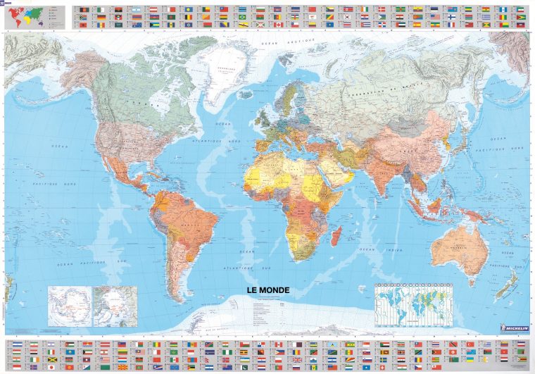 Comment Choisir Une Carte Du Monde : Nos Coups De Cœur – Gps concernant Carte Du Monde Avec Capitales Et Pays