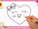 Comment Dessiner Un Coeur Emoji Kawaii &amp; Facilement Pour Enfants 7 avec Dessin Facile Pour Fille