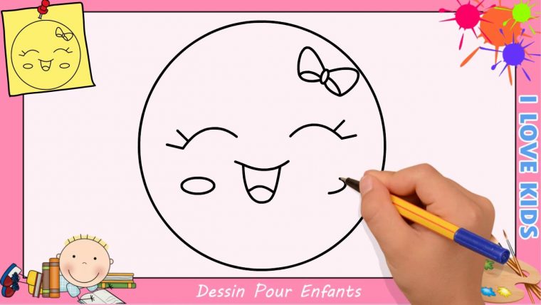 Comment Dessiner Un Emoji Kawaii & Facile Pour Enfants – Dessin Kawaii 9 destiné Dessin Facile Pour Enfant