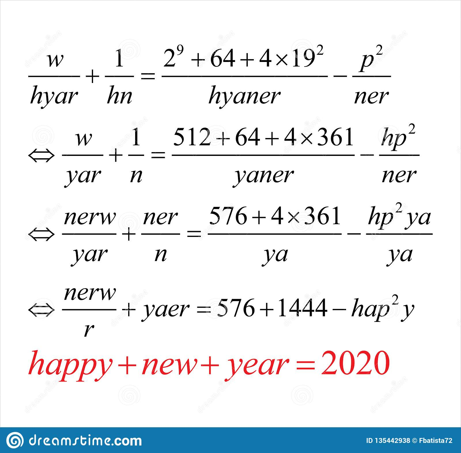 Comment Souhaiter La Bonne Année 2020 Utilisant Des serapportantà Mathématiques Facile