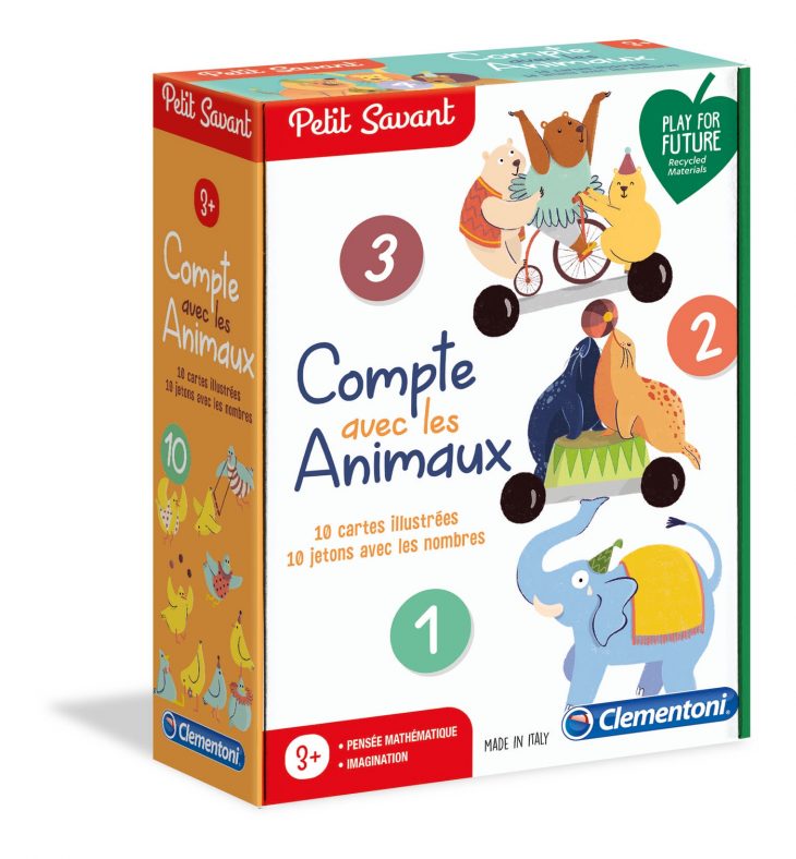 Compte Avec Les Animaux – Clementoni Petit Savant avec Chiffre Pour Enfant