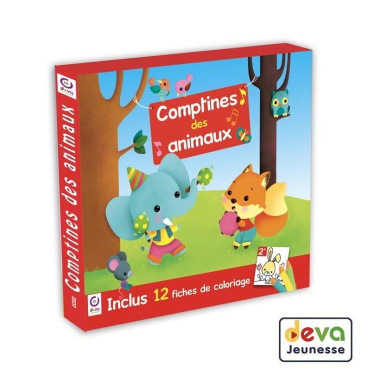 Comptines Des Animaux – Inclus Cahier De Coloriage Enfant à Cahier De Coloriage Enfant