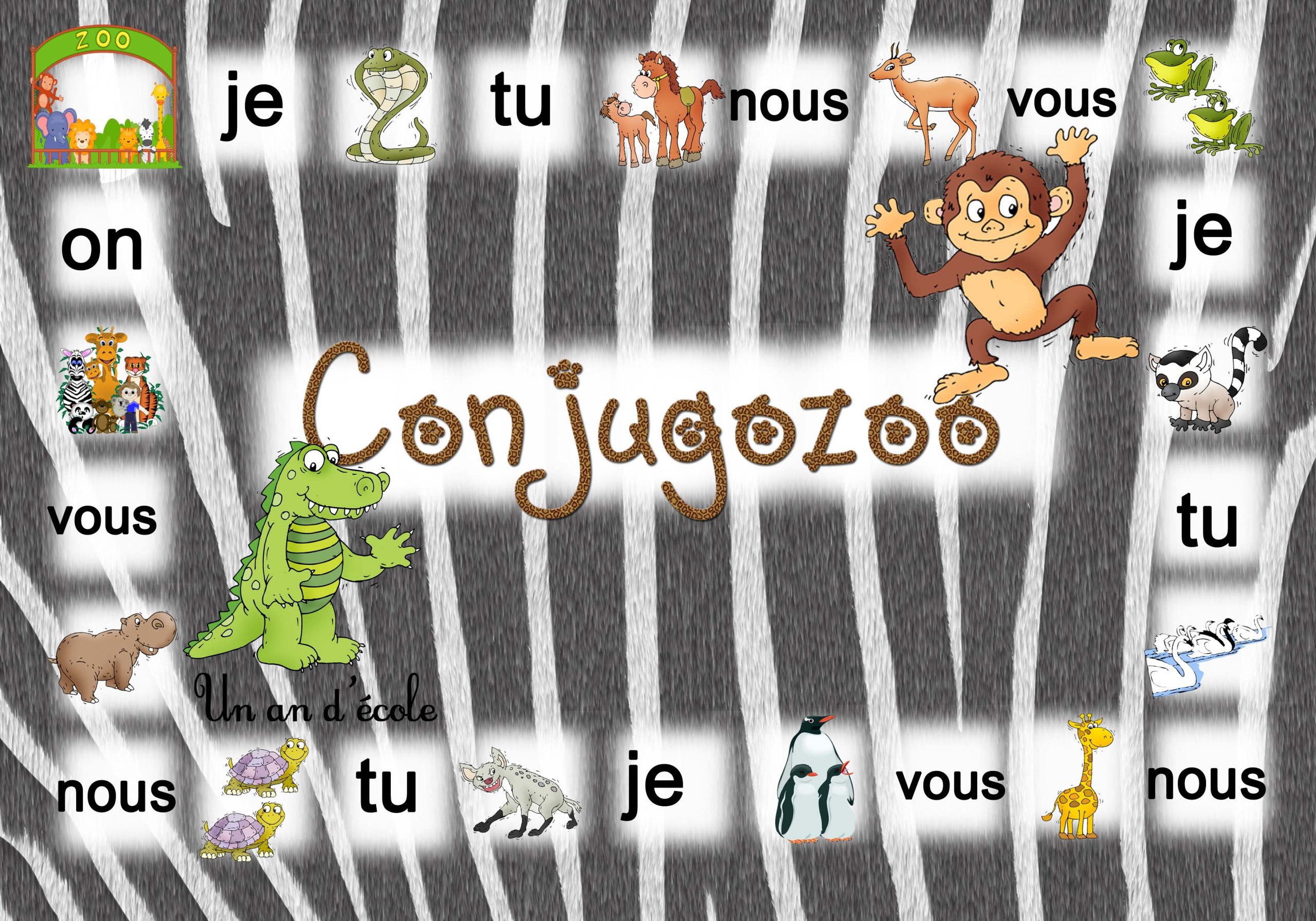 Conjugozoo : Jeu Pour Conjuguer Du Ce1 Au Cm2 En Passant Par à Jeux De Ce1 Gratuit En Ligne 