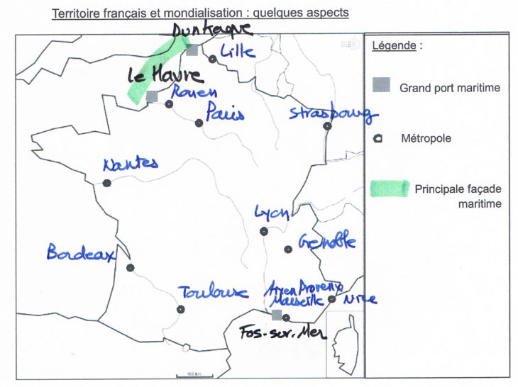 Correction Histoire Géographie Emc Pondichéry 2017 – Brevet serapportantà Exercice Carte De France