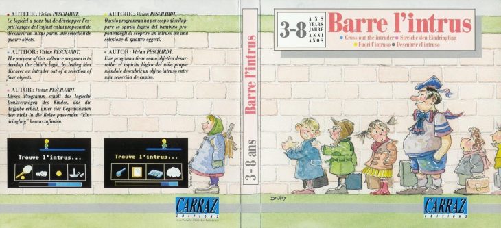 Cpcrulez > Amstrad Cpc Gameslist > Barre L'intrus (C) Carraz encequiconcerne Barre L Intrus