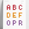 Creative Mosaic Alphabet Anglais Design Mosaic Créatif avec Modele Calligraphie Alphabet Gratuit