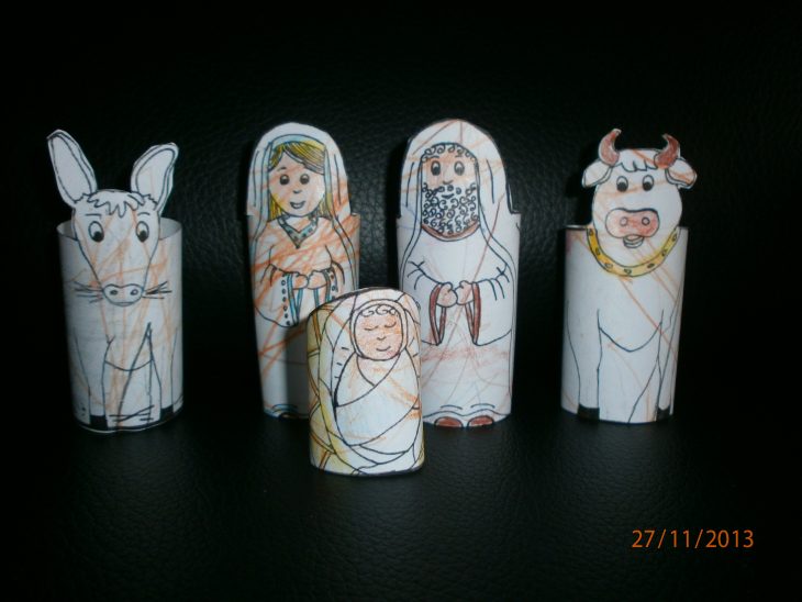 Creche En Papier Bristol – La Carterie De Cc avec Papier Creche Noel