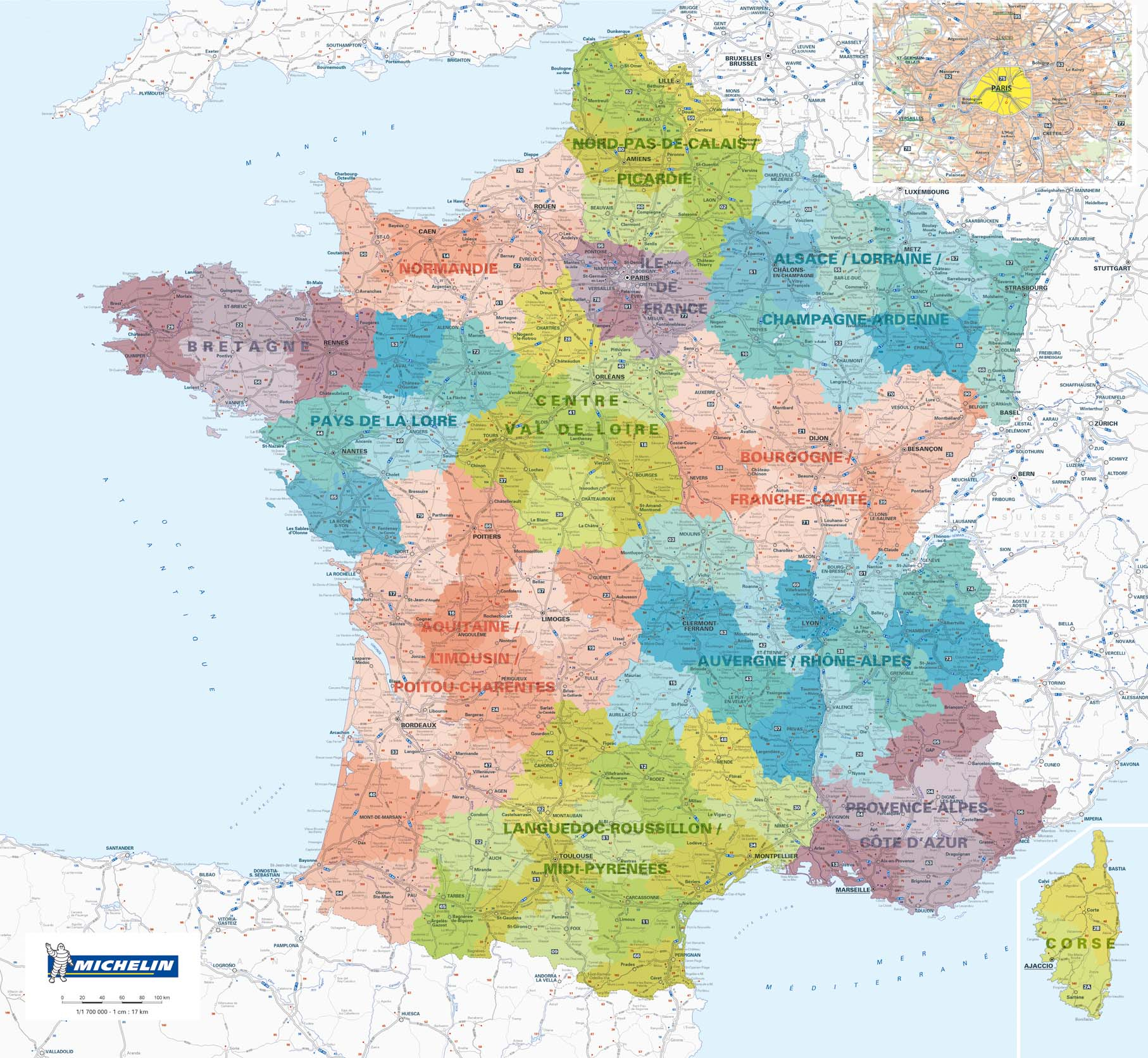 Dap Sas - Produits De La Categorie Cartes Geographiques serapportantà Grande Carte De France