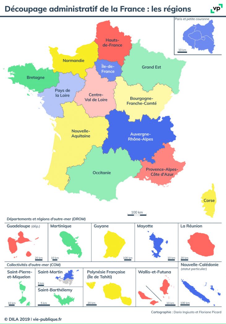 Découpage Administratif De La France : Les Régions | Vie à Le Nouveau Découpage Des Régions