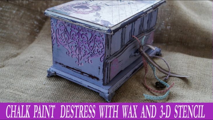 Decoupage Tutorial With Chalk Paint And Destress With Wax – Diy Craft By  Debi concernant Découpage Cp