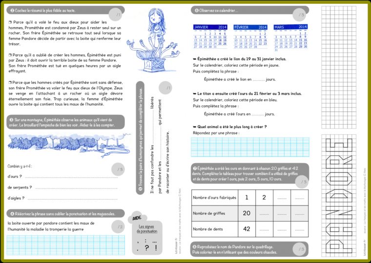 Défis Mythologie Grecque – Lutin Bazar à Exercice Reproduction Sur Quadrillage Ce1