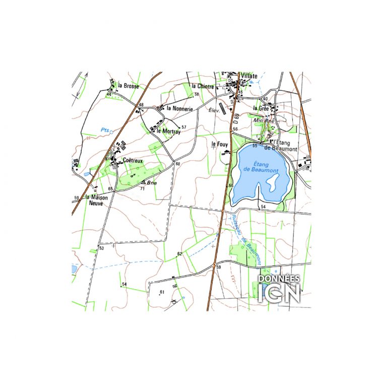 Département Loire-Atlantique (44) – 1 : 25 000 serapportantà Département 57 Carte