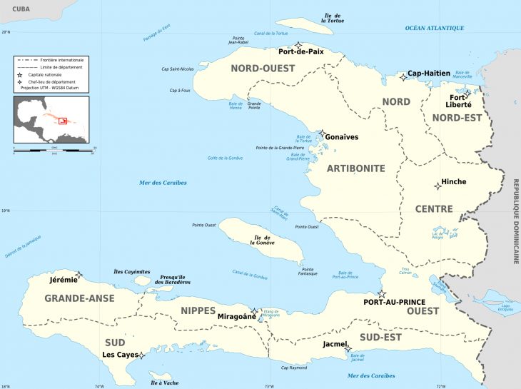 Départements D'haïti — Wikipédia dedans Departement Et Chef Lieu