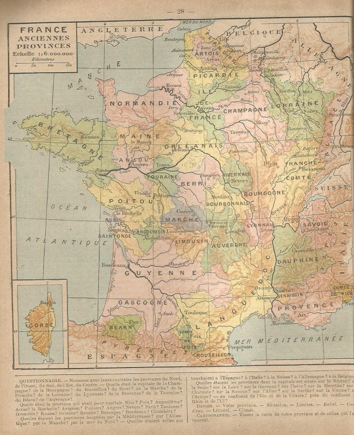 Des Anciennes Provinces Au Départements (1477-1789). – Le serapportantà Carte Anciennes Provinces Françaises