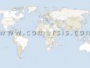 Des Pays Du Monde Vectorielle Avec Capitales destiné Carte Du Monde Avec Capitales Et Pays