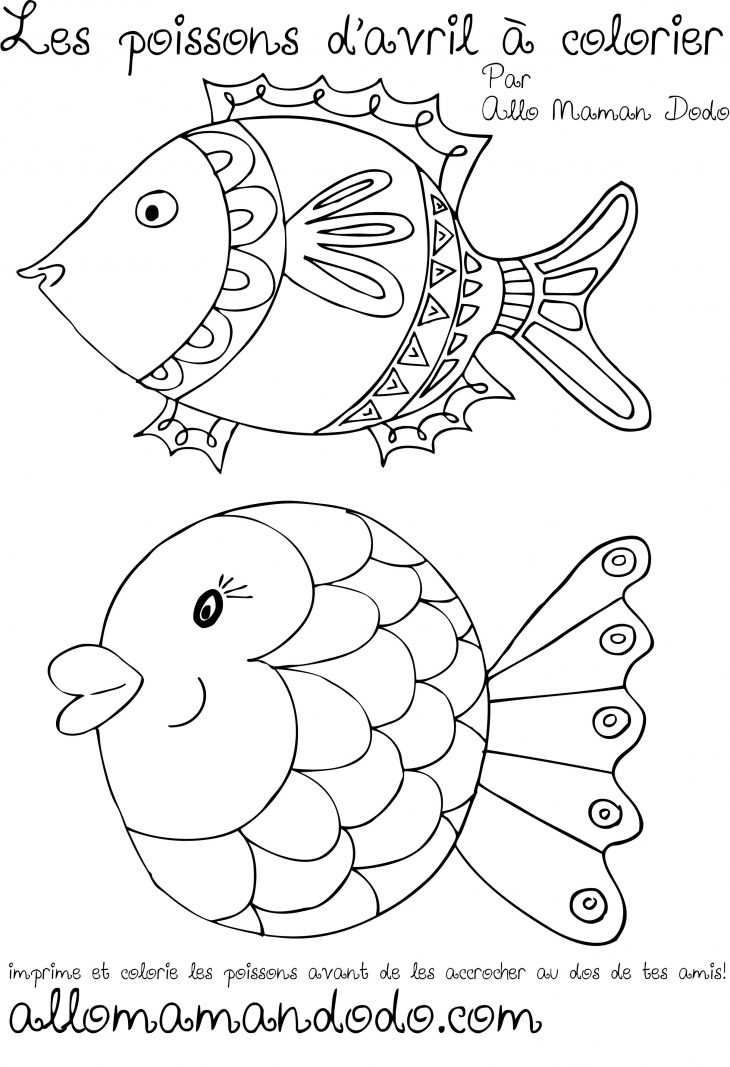 Des Poissons À Imprimer, Colorier, Et Accrocher! (Poisson D intérieur Jeux Du Poisson