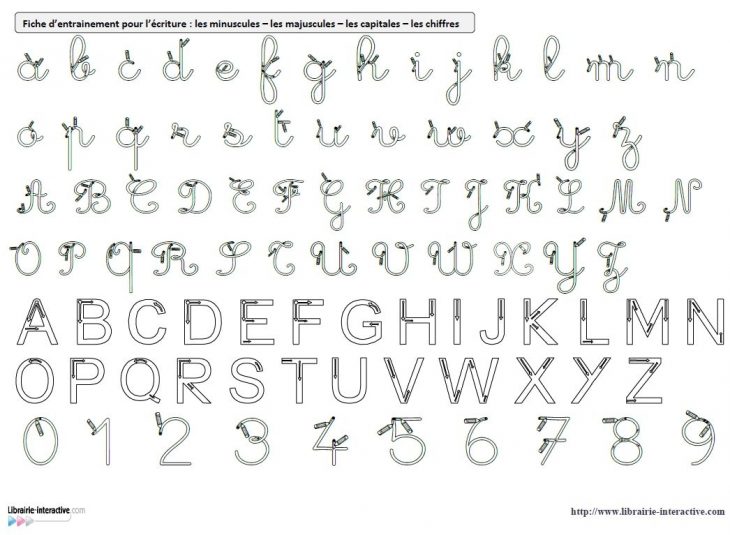 Des Référents A4 Avec Les Modèles D'écriture (Cursives encequiconcerne Ecriture En Majuscule