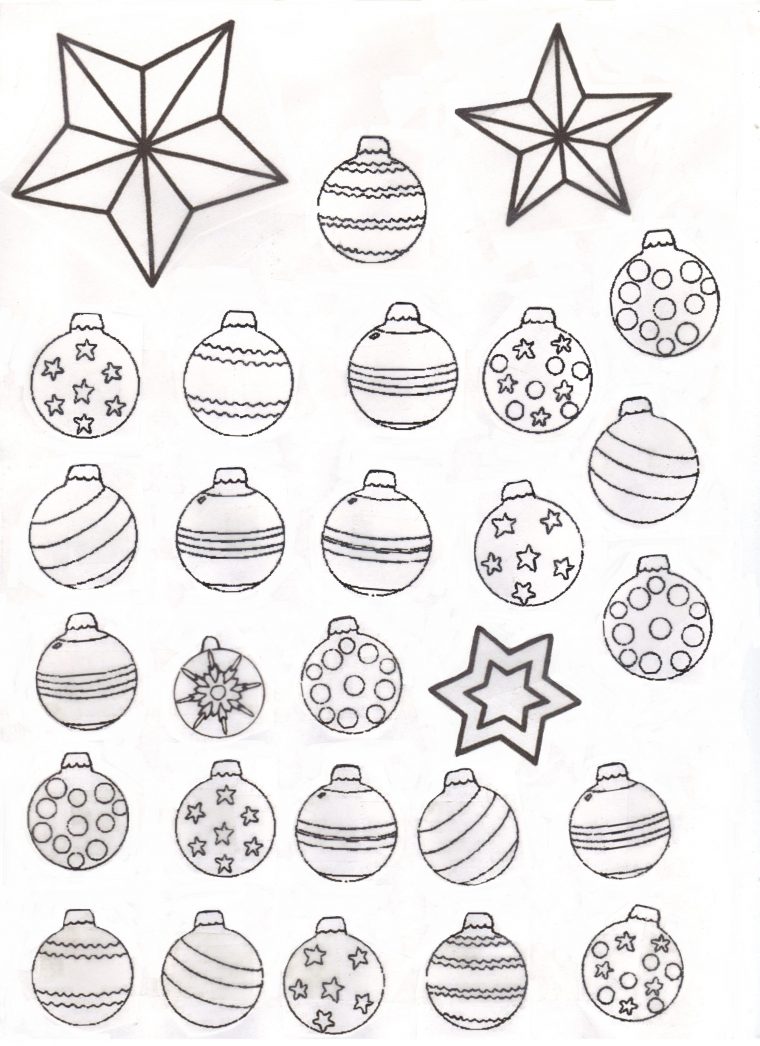 Dessin À Colorier Boule De Noel Gratuit À Imprimer tout Dessin A Colorier De Noel Gratuit A Imprimer