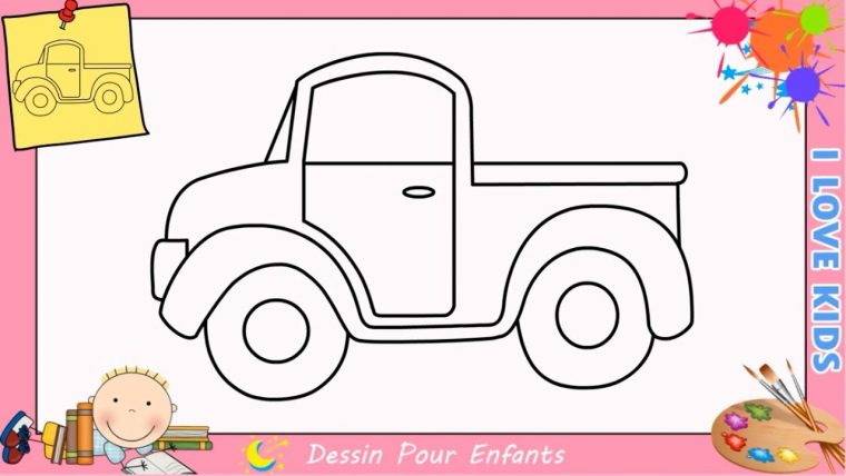 Dessin Camion Facile & Kawaii Etape Par Etape – Comment Dessiner Un Camion 4 intérieur Dessin Facile Pour Enfant