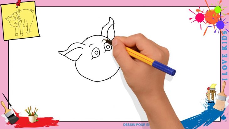 Dessin Cochon – Comment Dessiner Un Cochon Facilement Pour Enfants serapportantà Dessin De Cochon En Couleur