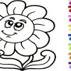 Dessin Facile! Dessin Fleur! Dessiner Et Colorier! Coloriage avec Coloriage Magique Pour Enfant