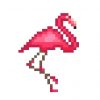 Dessin Pixel Flamant Rose | Фламинго tout Pixel Art Flamant Rose