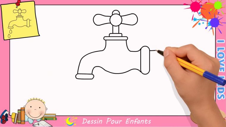 Dessin Robinet Facile – Comment Dessiner Un Robinet Facilement 3 destiné Dessin Facile Pour Enfant